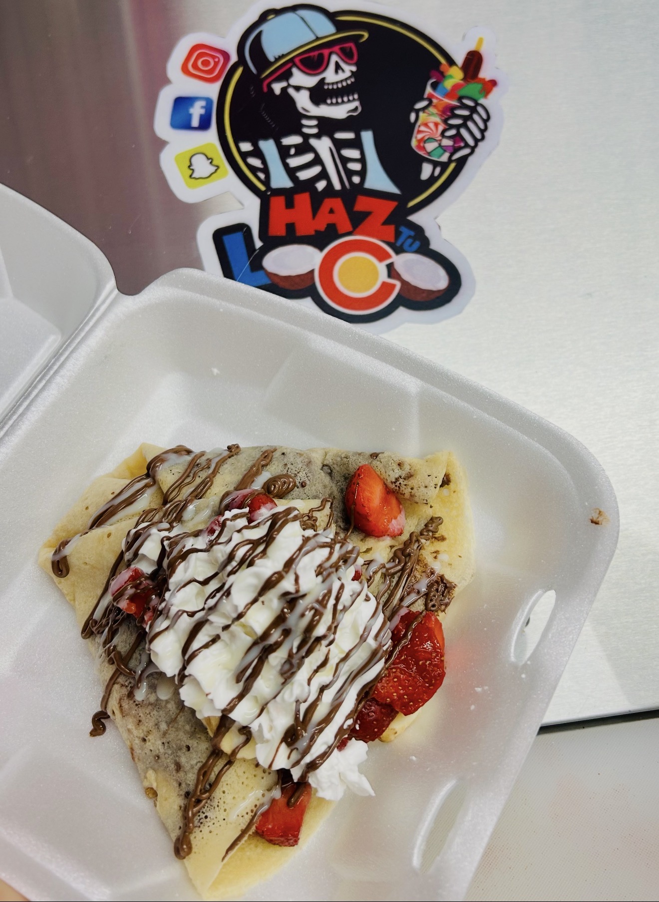 Crepa de Nutella y Fresa